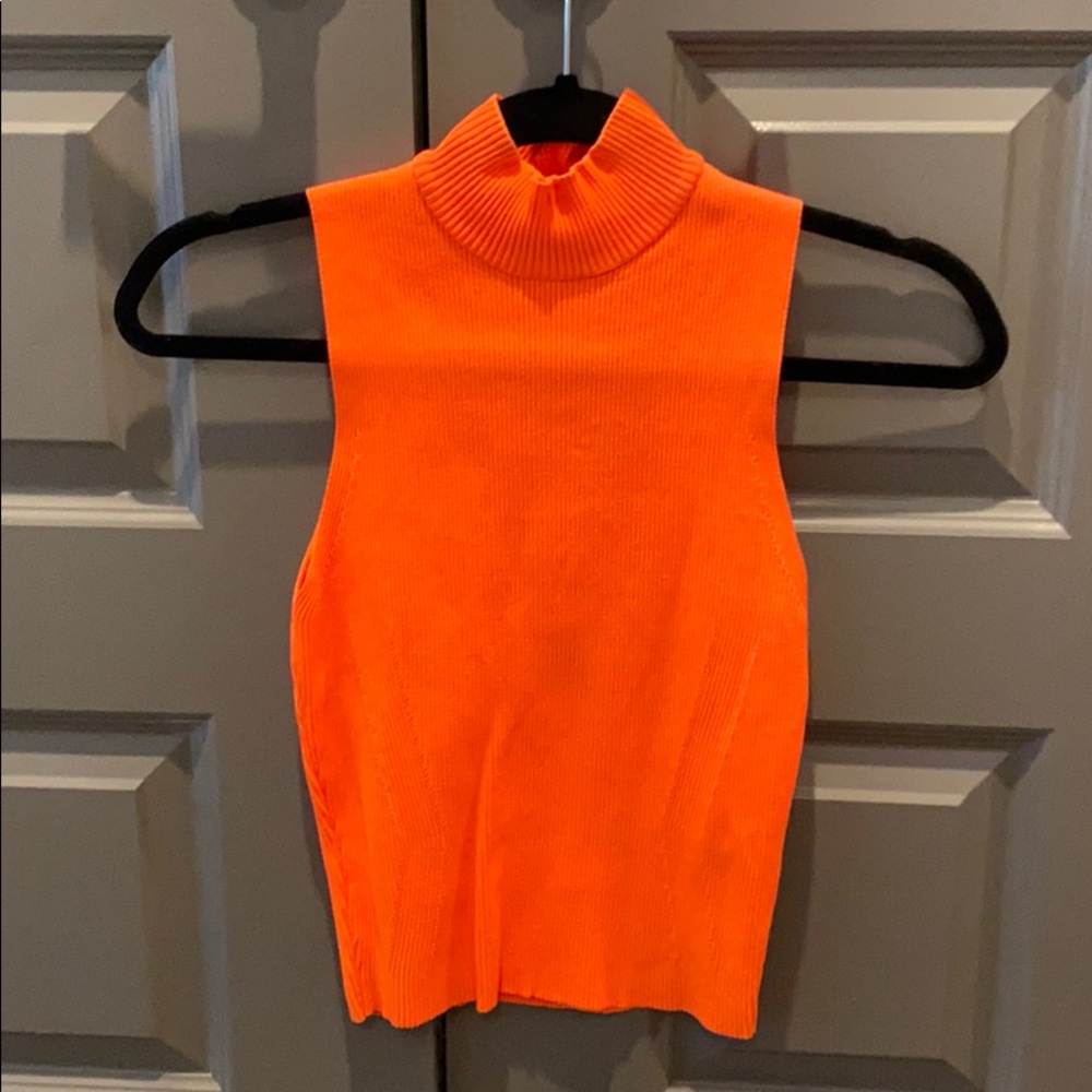 ZARA orange top